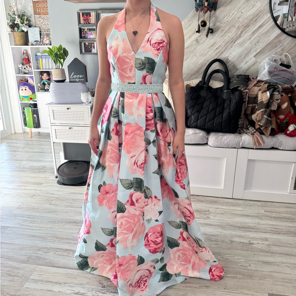 Floral Prom Dress size 3/4